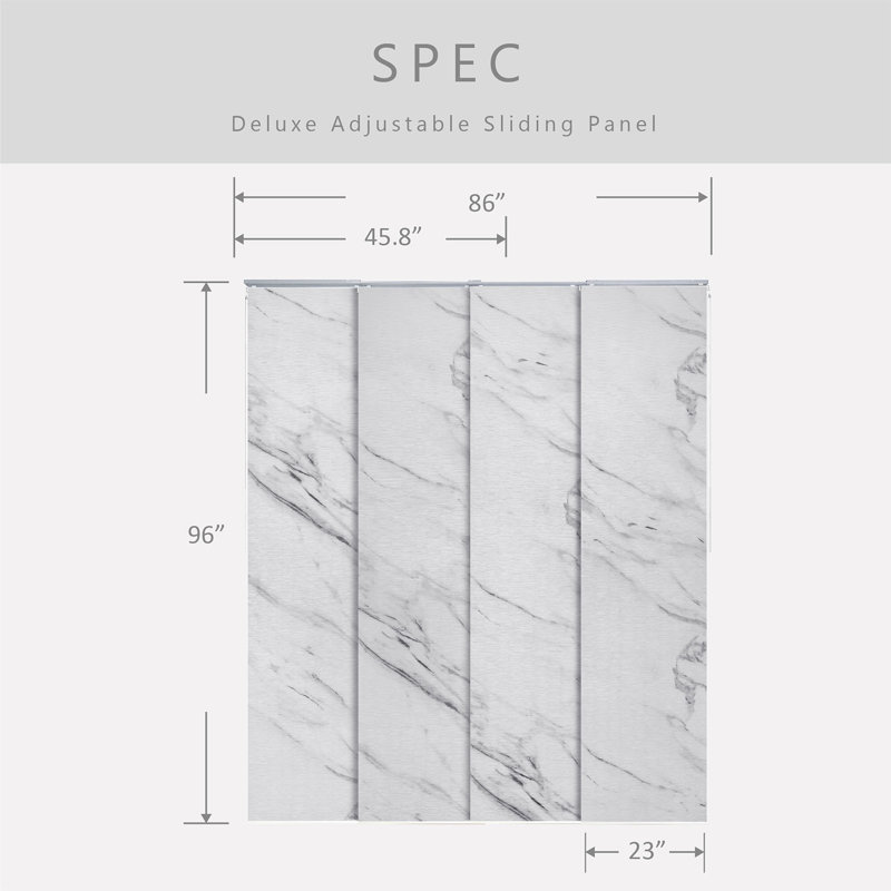 Sharmaine Traditionally Spun Semi-Sheer Statuario Vertical Blind