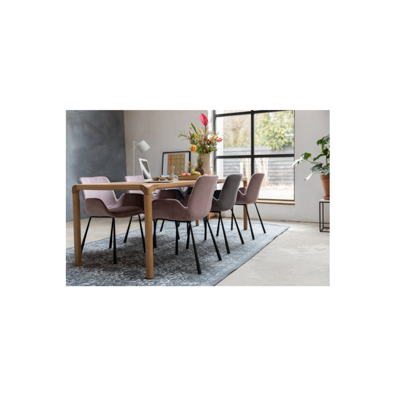 Britt Armchair, Dark Gray Velvet