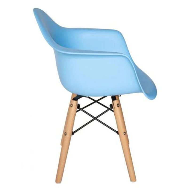 Chaise pour enfants en plastique Benson, Bleu
