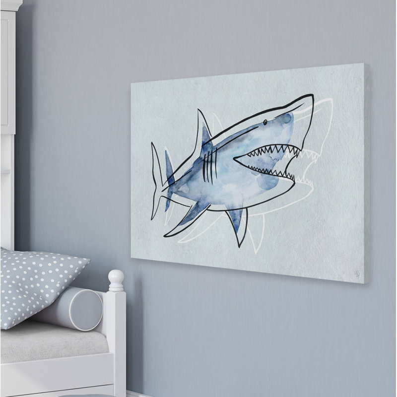 Great Shark II - Print on Canvas, 30" H x 45" W x 1.5" D
