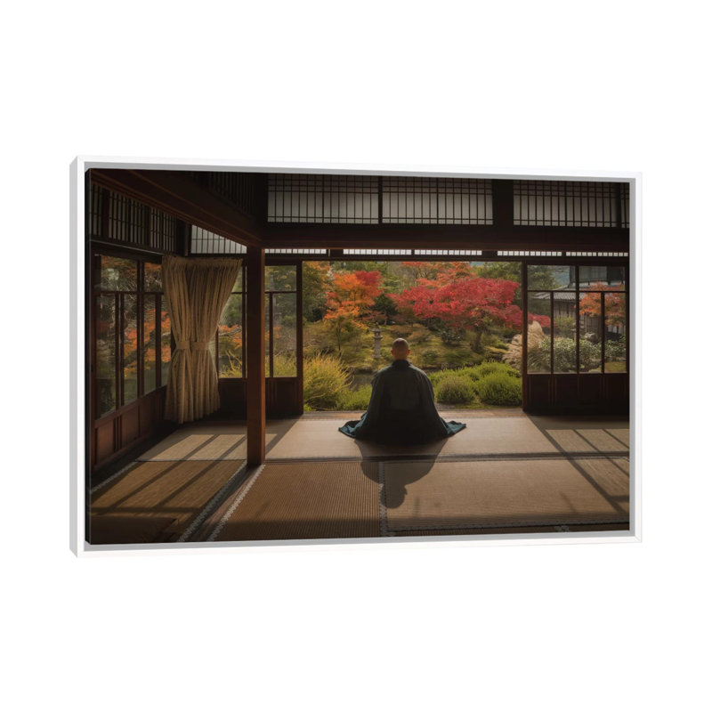 Autumn In Japan XI by Daniel Kordan - Print on Canvas, White Framed, 66.04 cm H x 45.72 cm W
