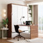 Lit escamotable Lepley avec bureau pliable et structure en bois-2046998126