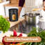 Ensemble de 6 contenants de cuisine en acier inoxydable 20 oz