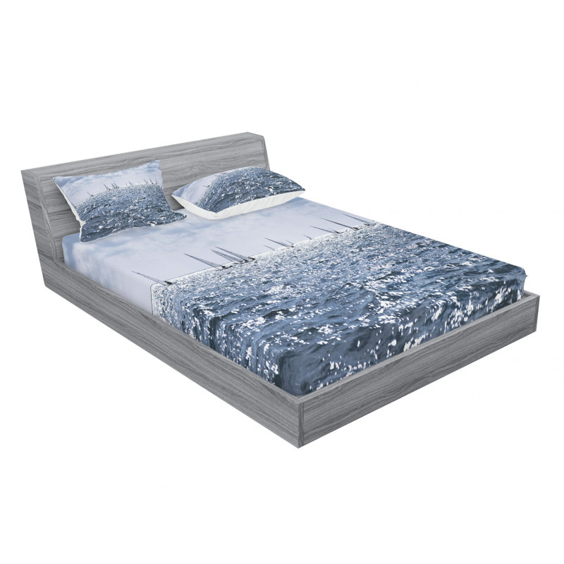 Microfiber Sheet Set, Queen Sheet Set with Fitted Sheet