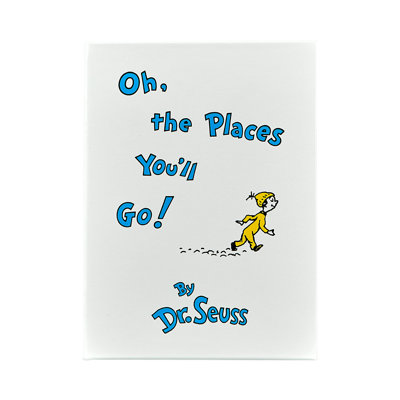 Graphic Image Oh The Places Youll Go Coffee Table Book Leather White