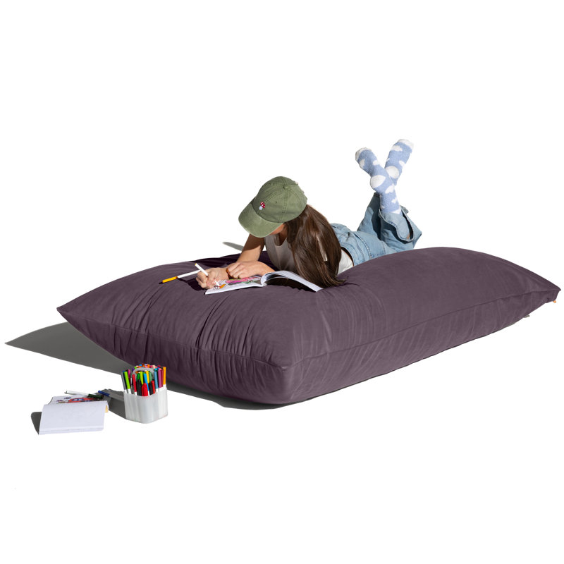 Méridienne avec coussin Wood, Velours mauve