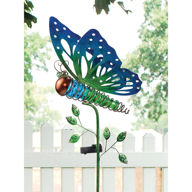 Bfly de jardin solaire, Bleu