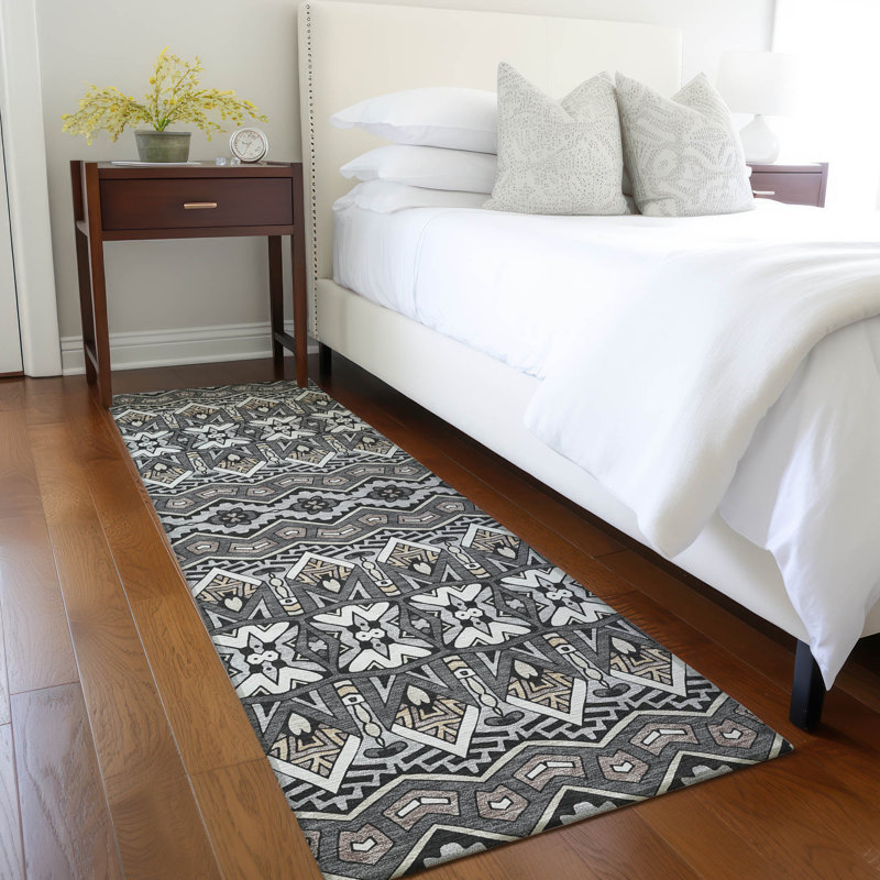 Tapis intérieur / extérieur Maliana, Tapis de couloir 2 pi 3 po x 7 pi 6 po