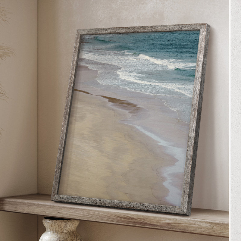 Impression encadrée «Low Tide Summer» - bois massif, H 15 po x l 12 po