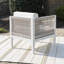 Chaise d'appoint en aluminium Lilah
