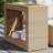 Bungalow Rose Patio Side Table With Wooden Top 39.4"X15.7"X29.5" Poly Rattan-1409015366