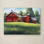 « red grange summer sm », reproduction sur toile tendue-22000452