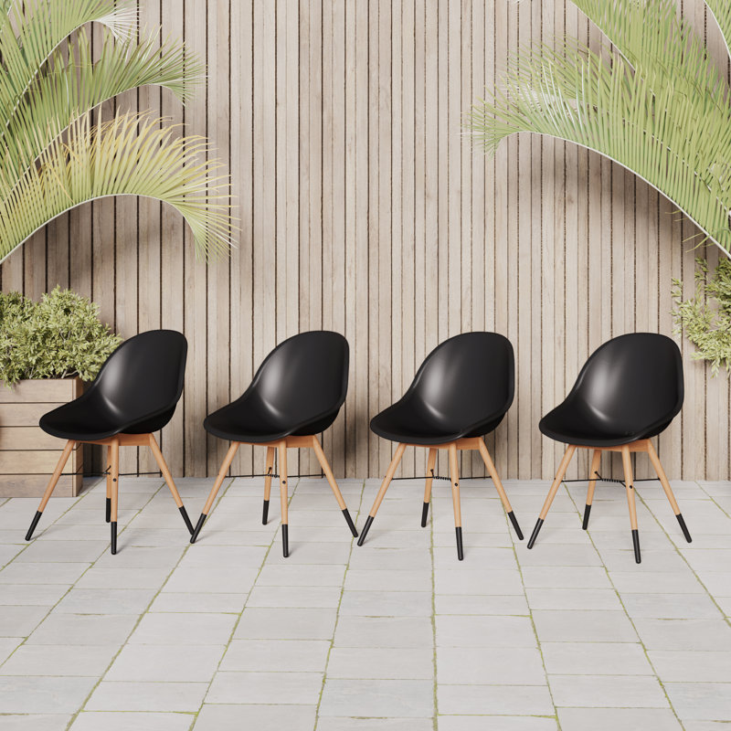 Alyisa Plastic Outdoor Dining Side Chair