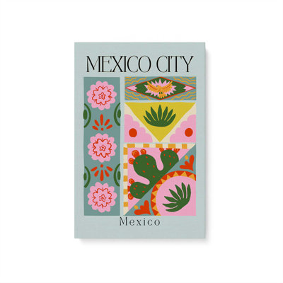 «Mexico City Folk Art», reproduction d'art sur toile 