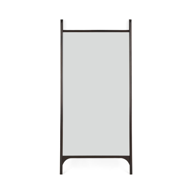 Polished Imperfect Mirror, 75" x 22", Black