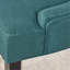 Luxueux fauteuil rembourré en velours avec dossier capitonné et structure en bois robuste, pour ajouter une touche d'élégance à tout espace de vie.-1026521444