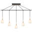 Luminaire suspendu rectangulaire 5 lumières grappe Shults-953436207-954320509