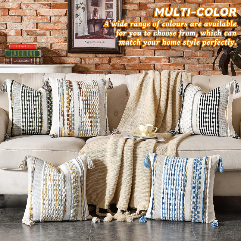 Housses de coussin en chenille