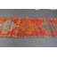 Tapis de couloir rétro en laine orange 33,5 x 107,1 po