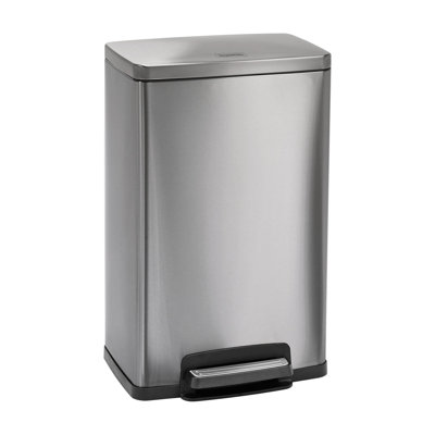 13 gallons Marchepied rectangulaire en acier inoxydable