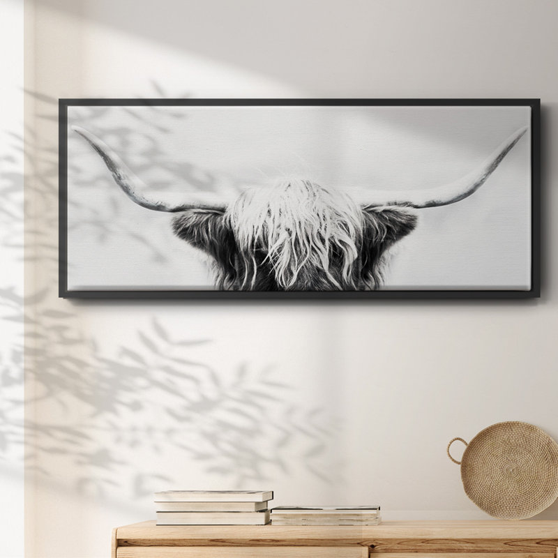 Longhorn- Framed Canvas
