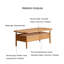 Table de salon ovale en bois massif-1757304709