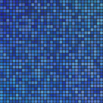 Tapis décoratif géométrique bleu