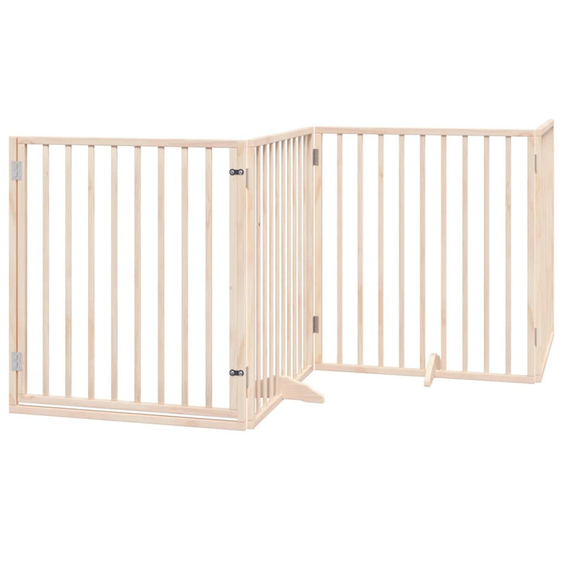 Breah Solid Wood Dog House Door, Beige, 90cm H x 800cm W x 2cm D