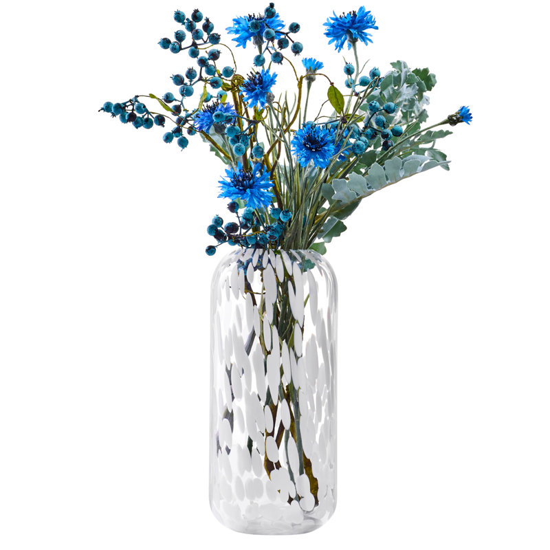 Lava Vase, 10.75", White