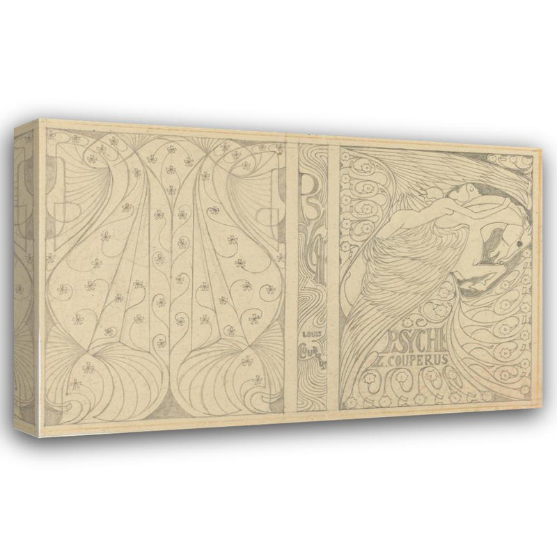 "Cover Design for Louis Couperus’ Psyche" by  Jan Toorop - Gallery Wrap Canvas Wall Art, 24" H x 17" W