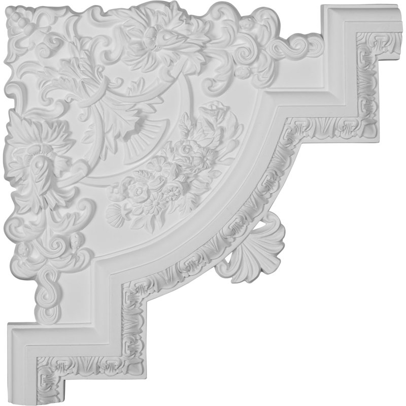 15 3/4"W x 15 3/4"H x 1 1/8"P Emery Panel Moulding Corner
