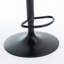 Ensemble de 2 tabourets de bar pivotants en velours avec hauteur de siège réglable, dossiers capitonnés et grande base stable pour les pubs et les îlots de cuisine modernes-1398575617
