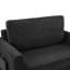 Canapé-lit simple de 47,2 po avec fonction de lit escamotable, mini table d'appoint pliable sur le bras pour les boissons, accoudoirs droits pour le port, petits objets de rangement, coussins lombaires confortables, velours côtelé doux-1615329878
