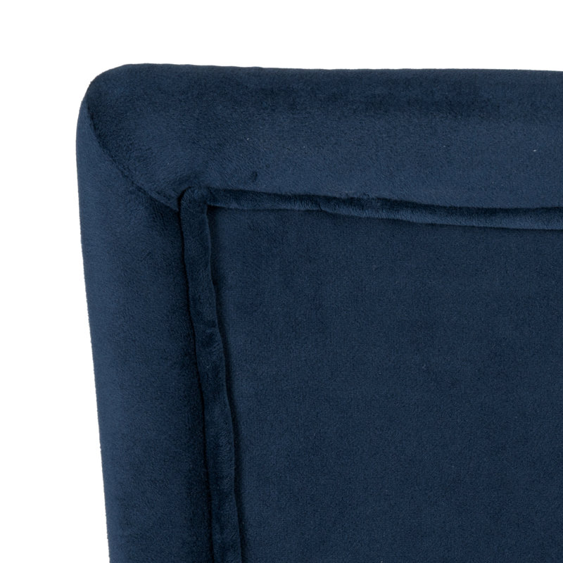 Feldman Velvet Upholstered Parsons Chair, Bella Ink Performance Velvet
