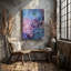 Reproduction d'art sur toile, "Gros plan sur un arrangement floral luxuriant"-442389006