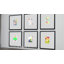 Cadre photo Americanflat 14 x 14 - Utiliser comme cadre 4 x 6 avec passe-partout ou cadre 14 x 14 sans passe-partout - Cadre photo fin avec plexiglas - noir-114728548