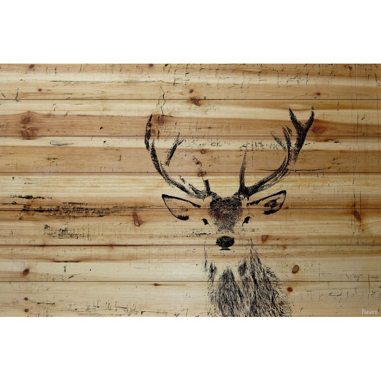 Wood Deer Decoration, Rustic Table Top Wood Deer, Handmade Wood Deer Home  Decor, Holiday Wood Deer, Tree Wood Deer With Antlers