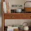 Retro Walnut Solid Wood Accent Cabinet