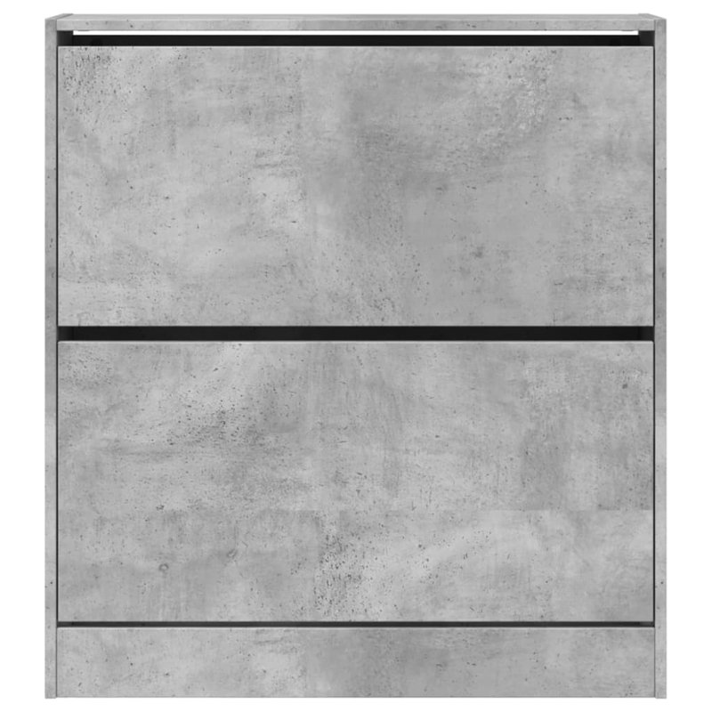 6 Pair Shoe Storage Cabinet, Concrete Grey