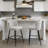 Bouclé Upholstered Counter Stool-711849811