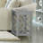 Lund 15.75" Wide Rectangular End Table With 1 Tray And 1 Shelf, Dove Gray-1148782212