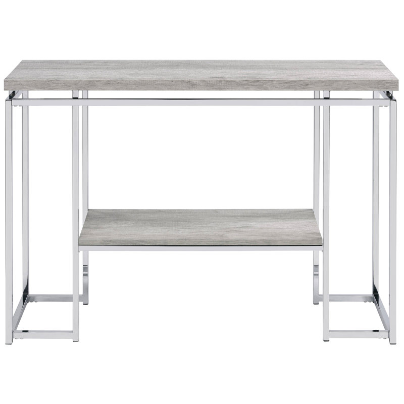 Console chaleureuse avec plateau en bois chaleureux - Polyvalente pour une utilisation à la maison