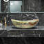 Handmade Marble Onyx Bathroom Sink, 19”, Oval Vessel Sink, Moss Green