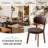 Mid-Century Modern 20” H Wooden Dining Chairs Upholstered Kitchen Side Chair-1581002742