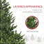 Arbre de Noël artificiel haut de 6 pi avec 607 branches floquées par la neige, 350 lumières DEL blanc chaud ou coloré-394936950