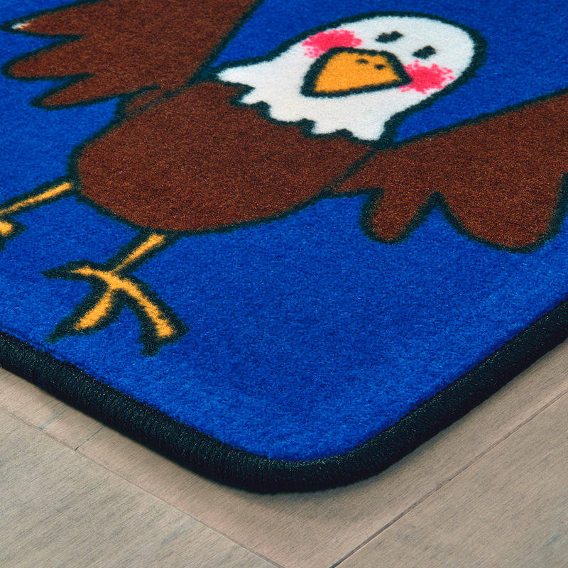 Tapis touffeté multicolore à motif animalier Zoo