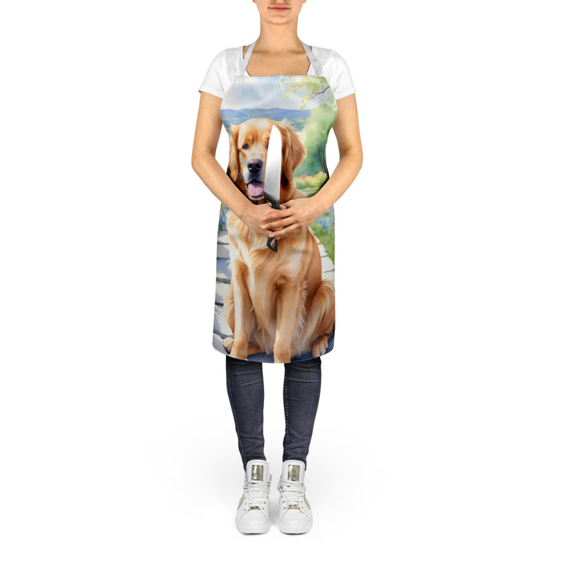Tablier Golden Retriever Spring Path