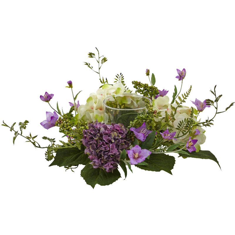 Hortensias et baies candélabre