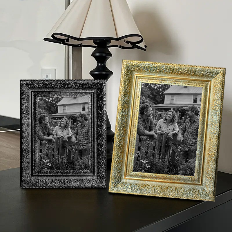 Cadre à photo mural antique 1 pi 5 po x 7 po avec profil décoratif