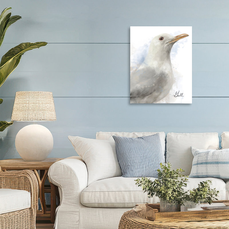 «Coastal Seagull», toile par Matthew Piotrowicz, H 20 po x l 16 po